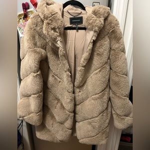 BCBG faux fur coat